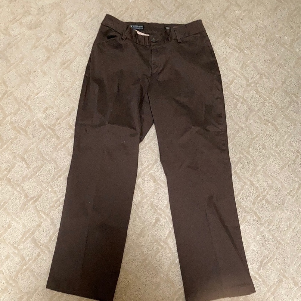 Lee curvy fit brown dress pants